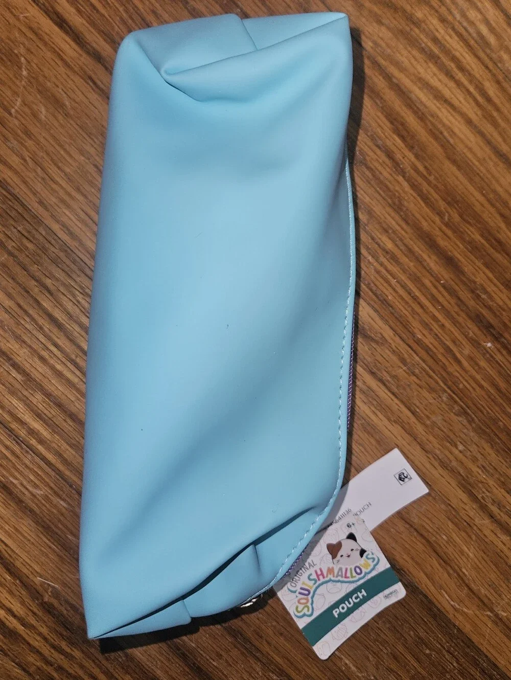 NWT Squishmallows Zip Pouch with 3 Squish Character Patches Pencil Case Pouch